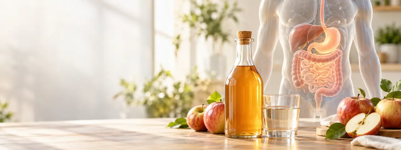 Vinaigre de cidre et foie : un soutien digestif, pas une détox hépatique