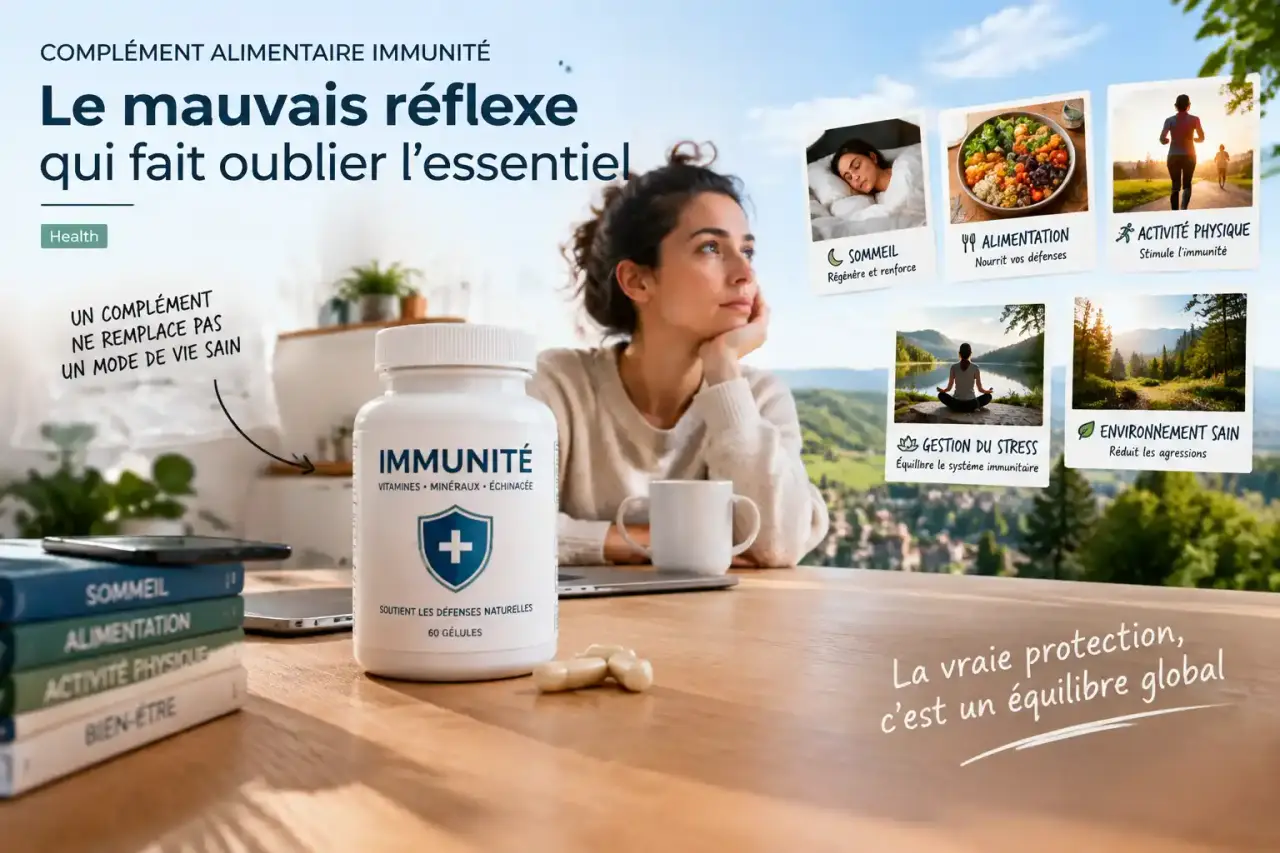 Complément alimentaire immunité : le mauvais réflexe qui fait oublier l’essentiel