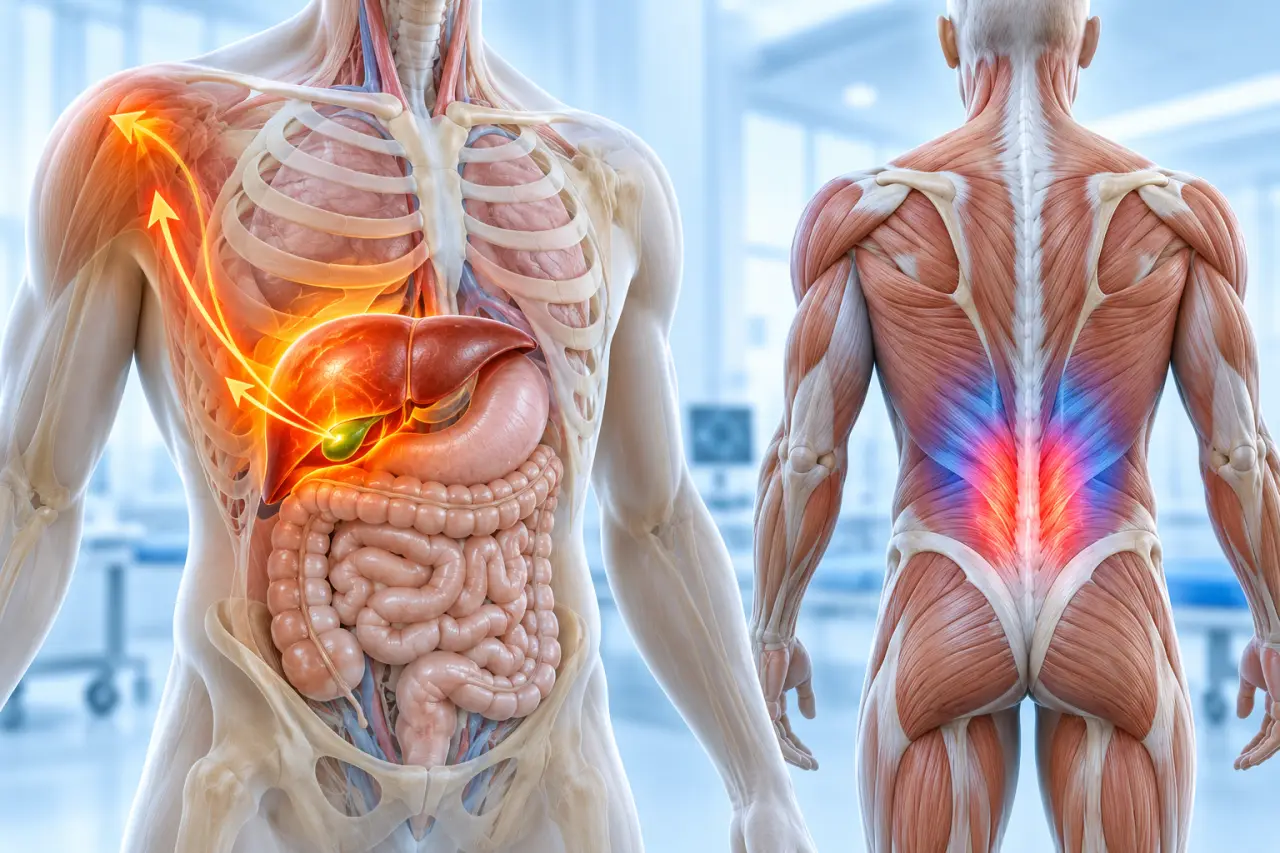 Foie engorgé et mal de dos : distinguer une douleur biliaire d’une douleur musculaire